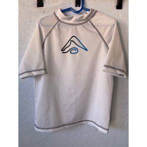 Kanu Surf White Swim Rashguard Top